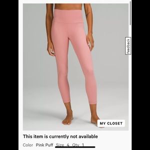 Lululemon Align high rise pant 25”